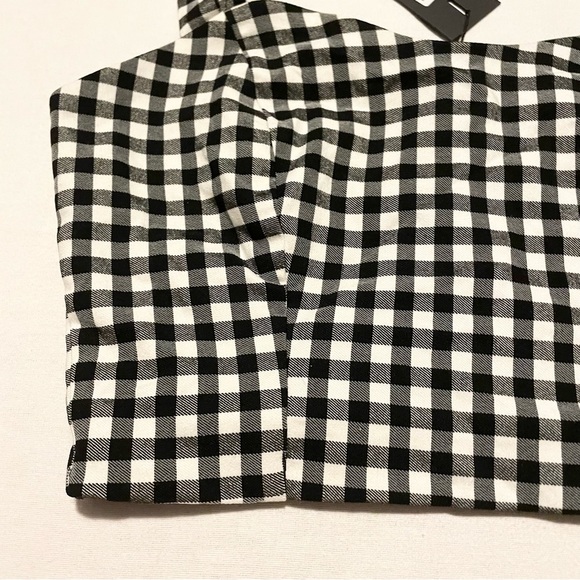 Dynamite Bengaline Sweetheart Bustier Black and White Women's Crop Top Small - Picture 5 of 16